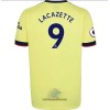 Officiële Voetbalshirt Arsenal Alexandre Lacazette 9 Uit 2021-22 - Heren